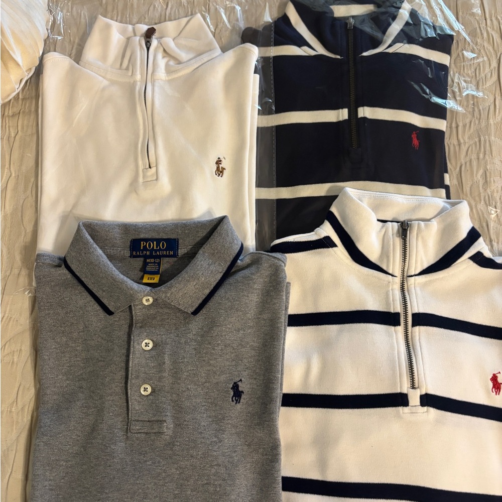 ** BUNDLE ** Polo Ralph Lauren Pullover Shirt Bundle (4 Shirts) Boys Size M